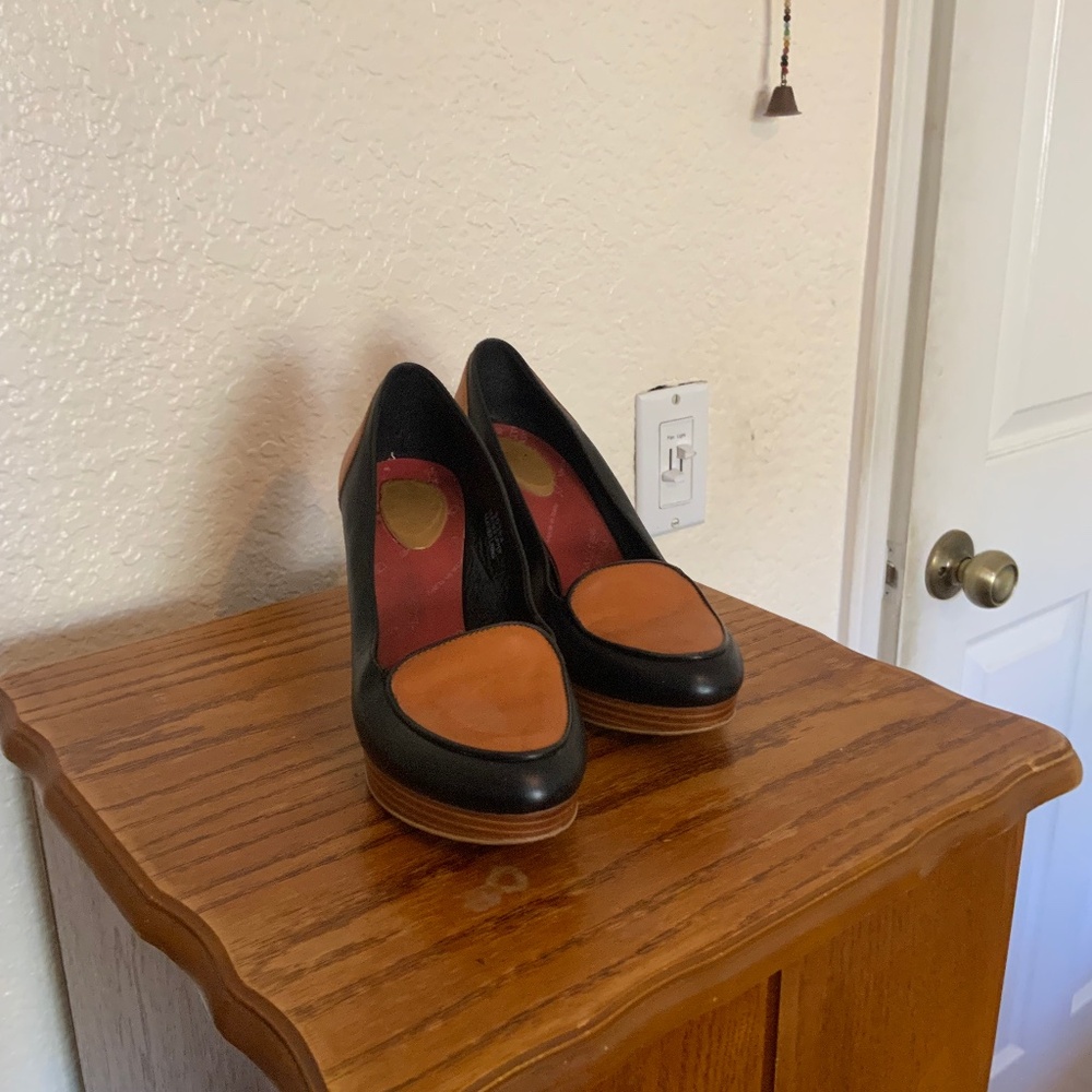 Madewell Dual Colored Leather Pumps - Size 7